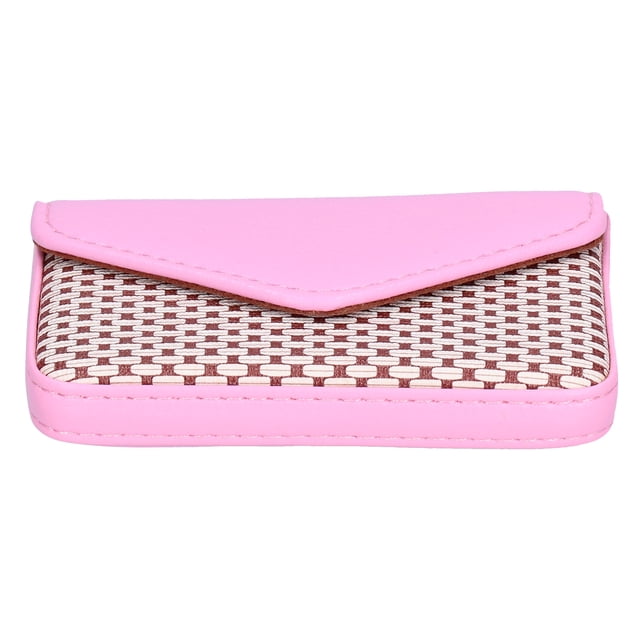 Card Holder, Durable Light Weight Small Size Business Card Case Sophisticated Design For Family For Home Pink