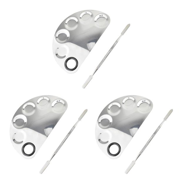 Qarigey Paleta de mezcla de maquillaje Mano de obra fina A prueba de herrumbre Reutilizable Paletas cosméticas convenientes para salón de Type1 NO1