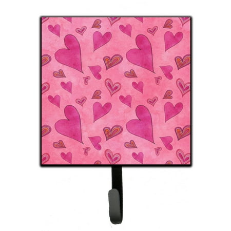 

Carolines Treasures BB7550SH4 Watercolor Love and Hearts Leash or Key Holder 7Hx4.25W multicolor