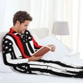 thumbnail image 6 of Fotbe Firefighters USA Flag Pattern Long Sleeve Pajama Set for Men,Sleepwear Set,2-piece Loungewear Set,Soft PJs Comfy Nightwear with Pockets-Large, 6 of 7