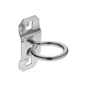 Triton Products® LocHook 1-5/8" Single Ring 1"ID Zinc Plated Steel Tool Holder for LocBoard, 5pk