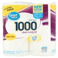 Great Value 1000 Sheets Toilet Paper, 12 Rolls