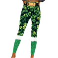 thumbnail image 2 of Awdenio Yoga Pants for Women Plus Size St. Patrick's Day Leggings for Women High Waist Stretchy Elastic Leggings Pants, 2 of 7