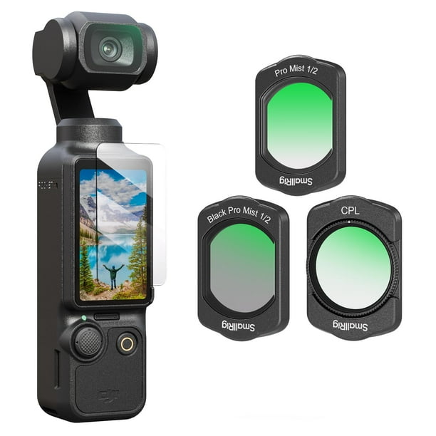 Set de filtros SMALLRIG para DJI Osmo Pocket 3 con Diffusion y CPL