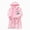 Light Pink, variant on zuwimk Girls Fleece Hooded Robes, Warm Printed Bath Robe for Kids Soft Fuzzy Bathrobe for Gifts(White,18-24 Months)