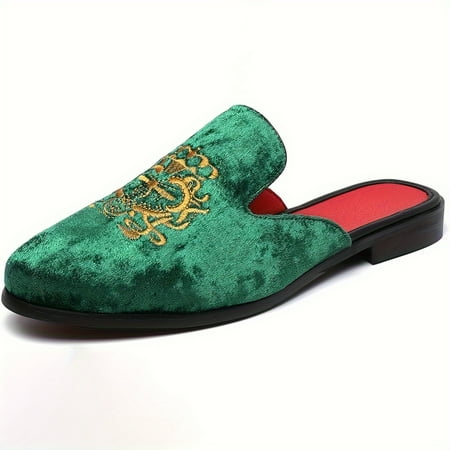 

Plus Size Men‘s Trendy Backless Mule Shoes Comfy Non Slip Casual Street Style Slippers For Men‘s Outdoor Activities