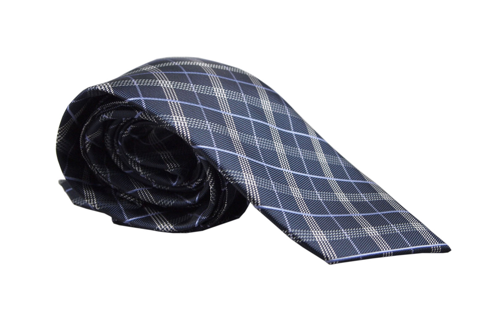 New Milani Men's Polyester 3" Neck Tie & hankie set checker plaid Green 