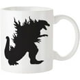 thumbnail image 2 of Godzilla Mug, Dinosaur, Monster, Godzilla, 11 Oz Novelty Coffee Mug/Cup, White, 2 of 5