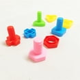 thumbnail image 2 of WORGEOUS 4 Uds. Juguete de plástico para masticar pájaros, jaula grande y mediana para loros, juguetes para morder con forma de tornillo, juguetes de entrenamiento IQ para pájaros y loros, 2 of 8