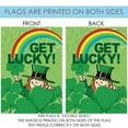 thumbnail image 5 of Toland Home Garden Get Lucky! St Pats St Patricks Day Flag Double Sided 12x18 Inch, 5 of 5