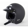 Cyclone Open Face Motorcycle Helmet DOT/ECE Approved - Matte Black - Medium