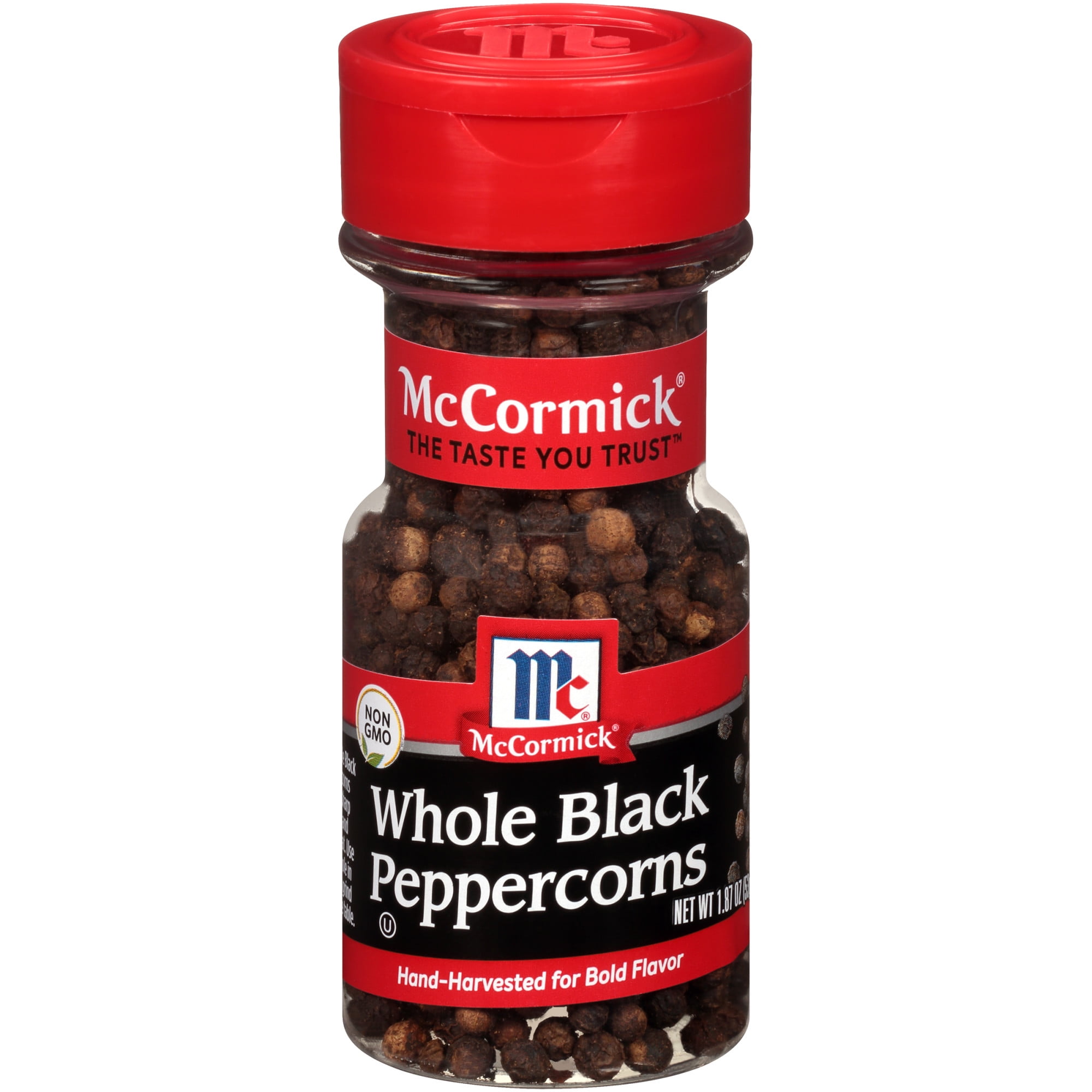 McCormick Black Pepper Whole, 1.87 oz