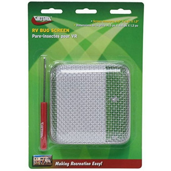 Valterra A10-1322VP Bug Screen (RV Bug Vent Screen, 4.5"³ X 4.5"³ X 1.3"³),1 Pack