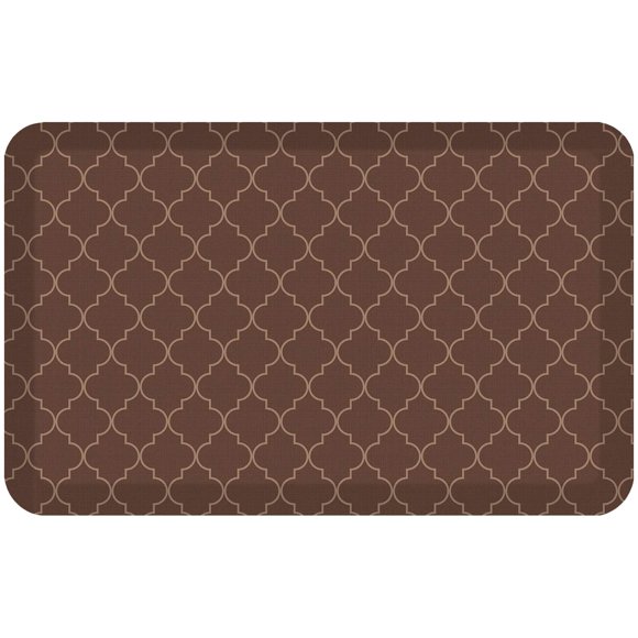 Newlife By Gelpro Antifatiga Designer Comfort Kitchen Floor Mat 20X32 Trellis Walnut Superficie Resistente A Las Manchas Con Núcleo De Espuma Ergonómica De 3/4 De Espesor Para Salud Y Bienestar
