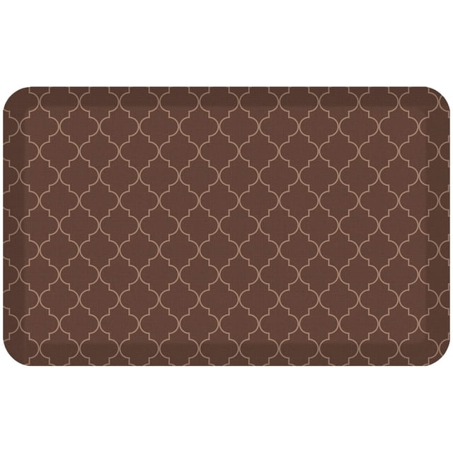 Newlife By Gelpro Antifatiga Designer Comfort Kitchen Floor Mat 20X32 Trellis Walnut Superficie Resistente A Las Manchas Con Núcleo De Espuma Ergonómica De 3/4 De Espesor Para Salud Y Bienestar