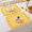 Yellow, variant on Lethargic Set of 4 Gingham Placemats with Ruffle Edge, 12 x 18 in Cotton Table Mats, Checkered Dining Table Linens for Kitchen and Dining Room.