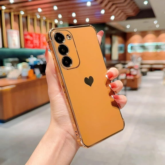 ZUKKASHAN Compatible with Samsung Galaxy A14 5G Case,Love Heart Pattern Electroplated Design Soft TPU Shockproof Protective Phone Case Full Camera Lens Protection Cover for Samsung Galaxy A14 5G