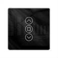 thumbnail image 1 of Interruptor Inteligente para Cortinas Tuya ZigBee 2.5D RF433, con Pantalla Táctil de Vidrio, para Persianas Enrollables, con Aplicación Inteligente Inalámbrica, Color Negro., 1 of 5