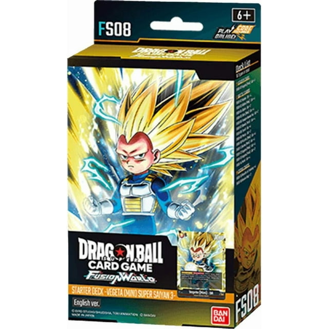 Dragon Ball Super TCG Fusion World Vegeta (Jaune) Jeu de Départ FS08 (51 Cartes)