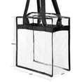 Stadium Approved Clear Tote Bag with Zipper Closure PVC, Nylon
