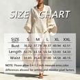 thumbnail image 2 of Morttic Women's Elegant V-Neck Stand Collar 3/4 Sleeve Maxi Dress – Side High Slit with Pockets Loose Solid Color Long Dress Apricot，S, 2 of 2