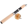 thumbnail image 3 of XingJian LLC Portable Winter Ice Fishing Telescopic Rod and FD50 Reel Combo - Gold, 3 of 10