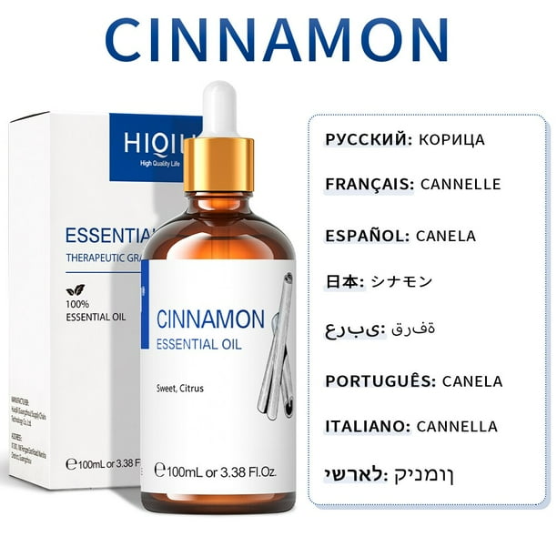 HIQILI-Aceite esencial de 100 ml para difusores / humidificadores Romero / eucalipto / vainilla / Rosa / lavanda / jazmín / limón / pachulí / árbol del té / aceite de menta qym unisex