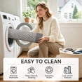 thumbnail image 3 of QiCaiJia Hallway Runner Rug 2x6 ft Gray Jute Like Kitchen Runner Mat Rugs Non Slip, Woven Soft Entryway Farmhouse Runner Boho Floor Carpet for Indoor Laundry Hall Backdoor Bedroom Living Room, 3 of 8