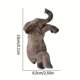 thumbnail image 3 of Bonita figura de elefante trepador en maceta | Estatua colgante de elefante para jardín, valla, balcón, patio | Adorno de resina gris para el hogar y el jardín, 3 of 6