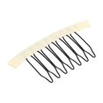 thumbnail image 2 of 30 Pcs 7 Teeth Stainless Steel Hair Clips for Wigs, Caps, Wig Accessories, Beige, 2 of 3