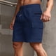 thumbnail image 1 of pstuiky Pantalones cortos deportivos, Pantalones cortos casuales de color sólido con cintura elástica y cordón transpirable para hombre Pantalones cortos de golf, 1 of 6