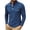 Dark Blue, variant on LEAVINGSUO Men's Stand Collar Long Sleeve Shirt Casual Loose Fitting Sports Breathable Top Black S