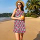 thumbnail image 3 of Balery Hearts And Lines Vestidos de verano para mujer con estampado: vestido holgado sin mangas, vestido playero informal y cómodo para días calurosos., 3 of 7