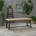 thumbnail image 3 of Kamden Outdoor Eight Seater Iron Dining Table, Light Gray and Black, 3 of 11