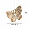 thumbnail image 2 of Gold Butterfly Hanging Ornament, Christmas Tree Decoration for Holiday Home Decor, Seasonal Party Display and Festive Decorating, 2 of 6