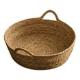 thumbnail image 2 of Woven Cat Bed Basket Pet Scratching Sleeping Bed Household Wear Resistant Round Cat Scratcher Hand Woven Cat Bed for Small Dogs Indoor Cats 35cmx12cm, 2 of 7