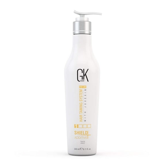 GK HAIR Global Keratin Shield Additive  (8.11 Fl Oz/240ml) Hair Treatment Damage Repair and Bond Creator Color and UV/UVA Protection Unisex for Dry, Damaged, Frizzy and All hairs Types