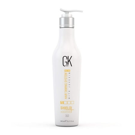 GK HAIR Global Keratin Shield Additive+ (8.11 Fl Oz/240ml) Hair Treatment Damage Repair and Bond Creator Color and UV/UVA Protection Unisex for Dry Damaged Frizzy and All hairs Types