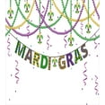 thumbnail image 3 of Ambesonne Mardi Gras Duvet Cover Set, Fleur De Lis Beads, Queen, Purple Green Yellow, 3 of 6