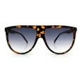 thumbnail image 5 of Classic Oversized Flat Top Oversized Thin Plastic Racer Fashion Sunglasses Tortoise - Smoke, 5 of 8