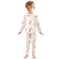 thumbnail image 3 of Dailycode Cotton Pajama Set Snug Fit Long Sleeve Top and Pants for 18M-8Y Cartoon Little Dinosaur, 3 of 7