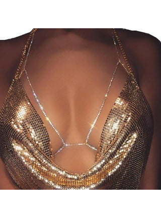 Fashionary Design + Crystal Rhinestone Bra Body Chain