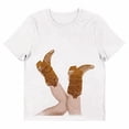thumbnail image 3 of Western Cowgirl Boots Crew Neck Short Sleeve Women's White Perfect Tee - 4XLB, 3 of 5