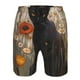 thumbnail image 3 of Fotbe Black Cat in Wildflowers Trajes de Baño Estampados para Hombre, Shorts de Verano de Secado Rápido, Ropa de Playa, Bañadores-3X-Large, 3 of 6