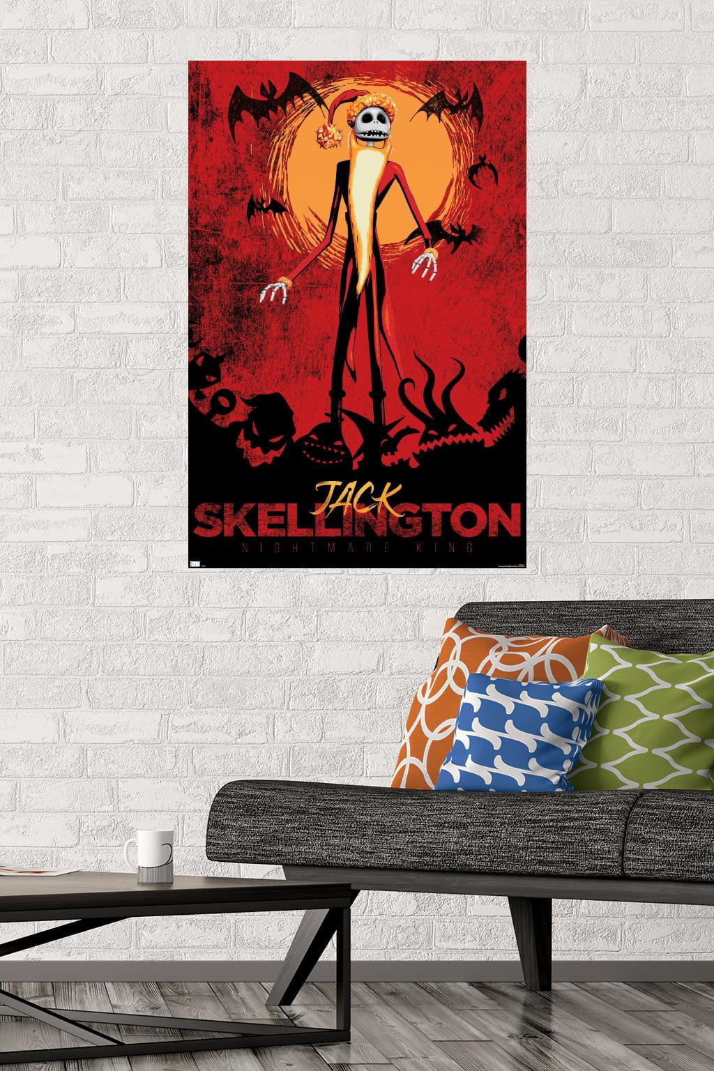 Disney Tim Burton's The Nightmare Before Christmas - Red Jack Wall Poster, 22.375" x 34"