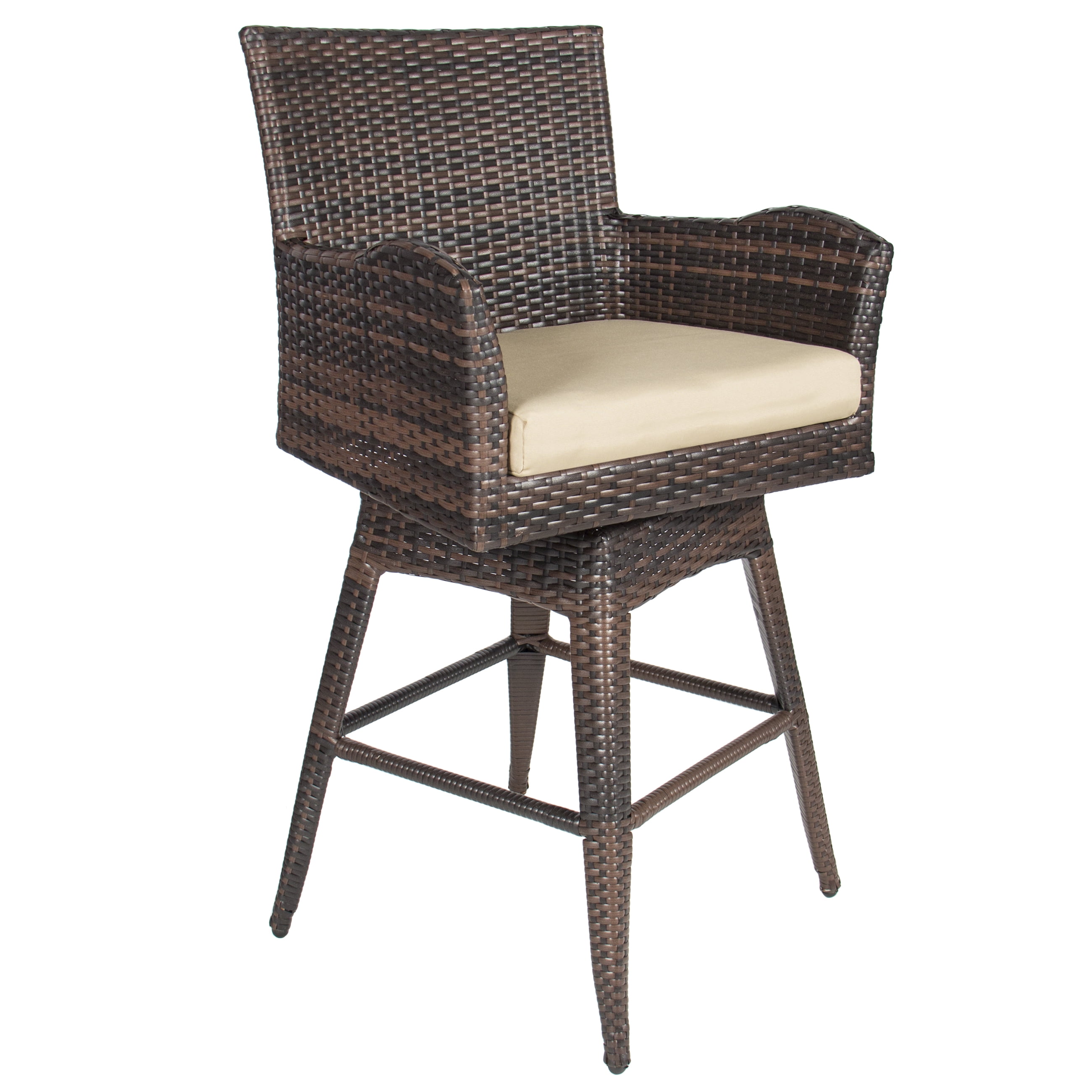 Best Choice S Outdoor Brown Wicker Swivel Bar Stool W Best Choice S Outdoor Brown Wicker Swivel Bar Stool W Cushion Com