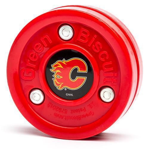Rondelle d'entraînement Green Biscuit NHL - Flames de Calgary