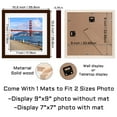 thumbnail image 2 of Marco de fotos POUYCIW de 25,8 cm, cuadrado de madera, 22,9 cm, mate, 2 of 8