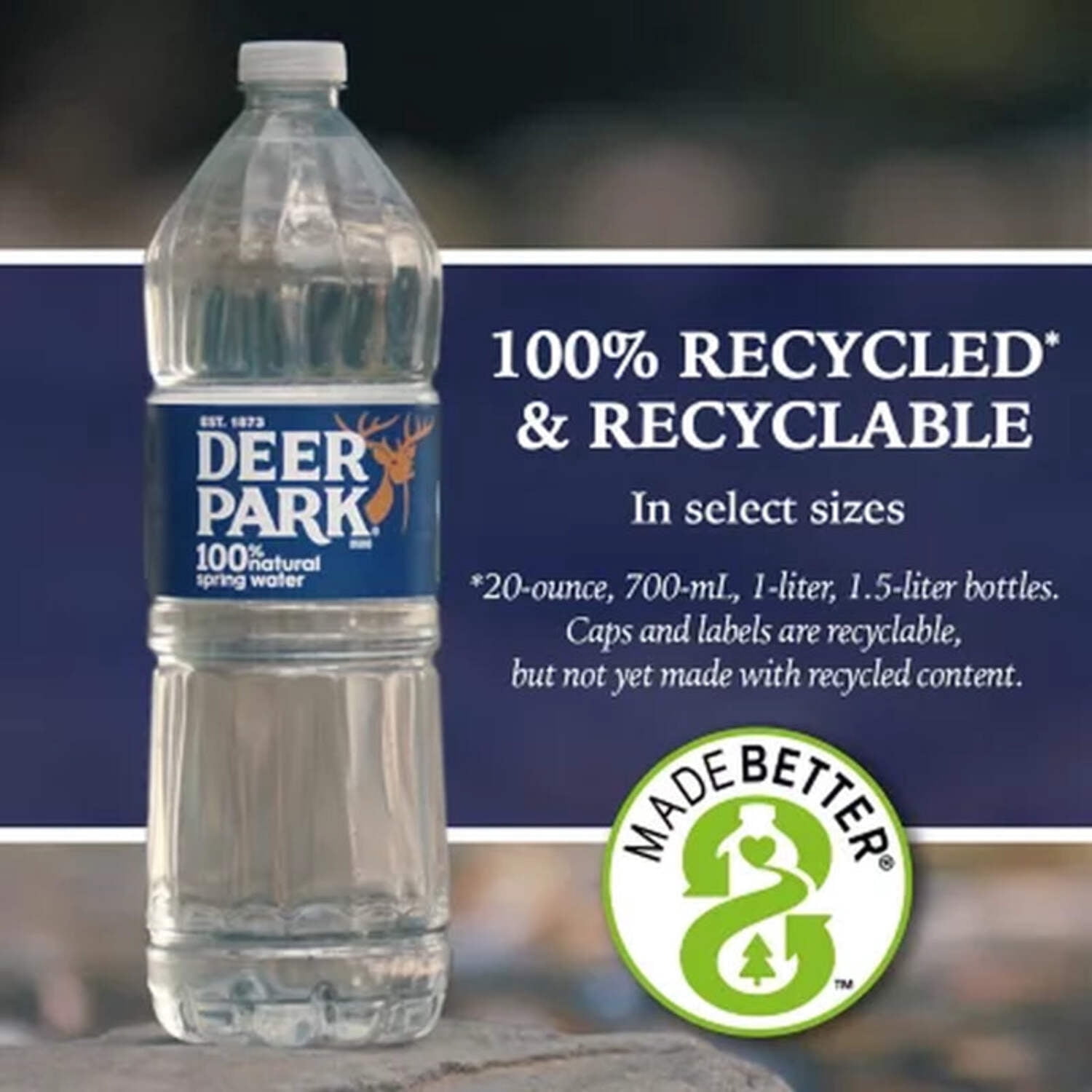 New Pack Deer Park 100% Natural Spring Water 16.9oz (40pk)