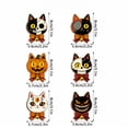 thumbnail image 3 of Halloween Wooden Cat Ornaments Vintage Spooky Black Cat Hanging Decorations With Bow Bell Halloween Party Indoor Home Tree Door Decor, 3 of 6